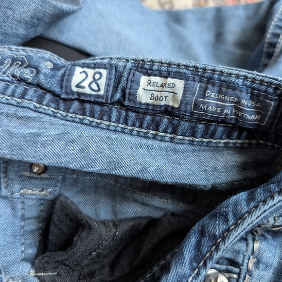 Miss Me Light Blue Boot Cut Jeans 28/34 - Picture 7 of 8